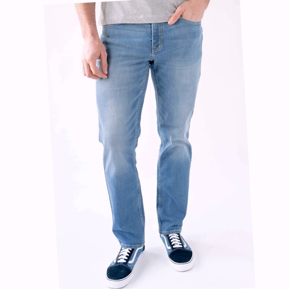 Devil-Dog Dungarees Slim Straight Medium Wash Denim. Color-Blue Rock 38x32 NWT - Picture 1 of 16